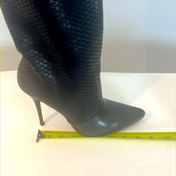 Georgina Goodman Black Leather Long  Boots - Picture 12 of 17